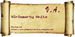 Vörösmarty Anita névjegykártya