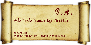 Vörösmarty Anita névjegykártya